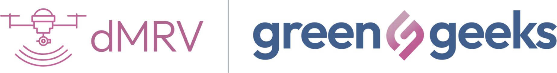 logo de green 4 geeks las letras en azul junto a dibujo del dMRV